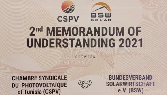 Journée tuniso-allemande de l'Energie : Signature d’un mémorandum d’entente entre la CSPV et l’Association fédérale d'énergie solaire